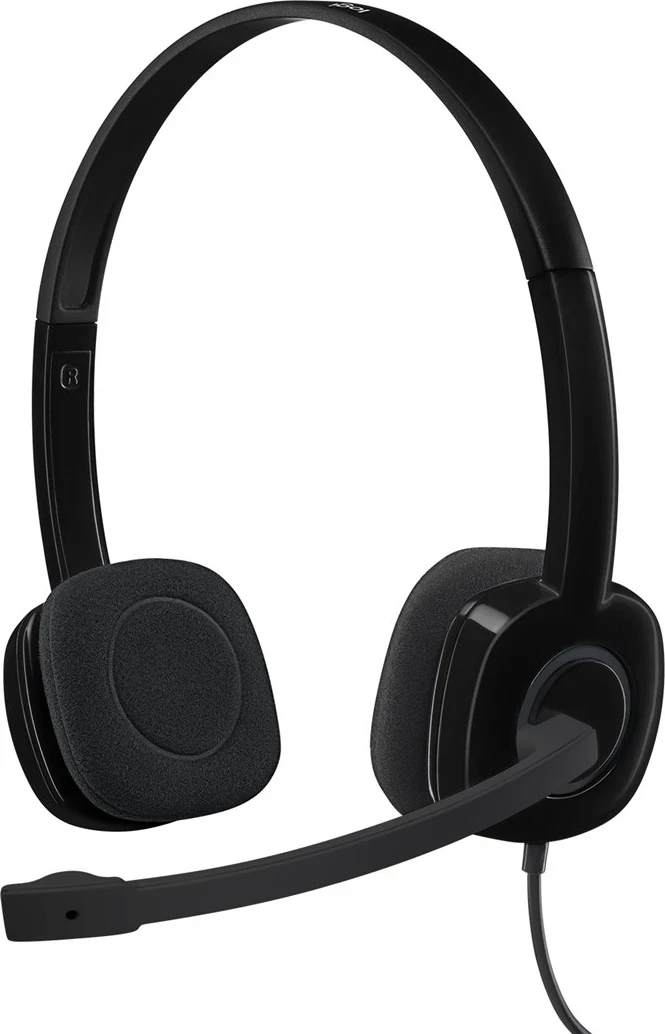 Stereoglasbila z mikrofonom Logitech H150, črno