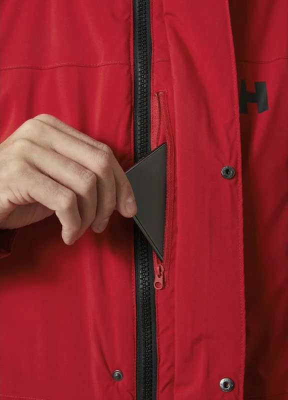 Parka Reine Helly Hansen, moška, rdeča