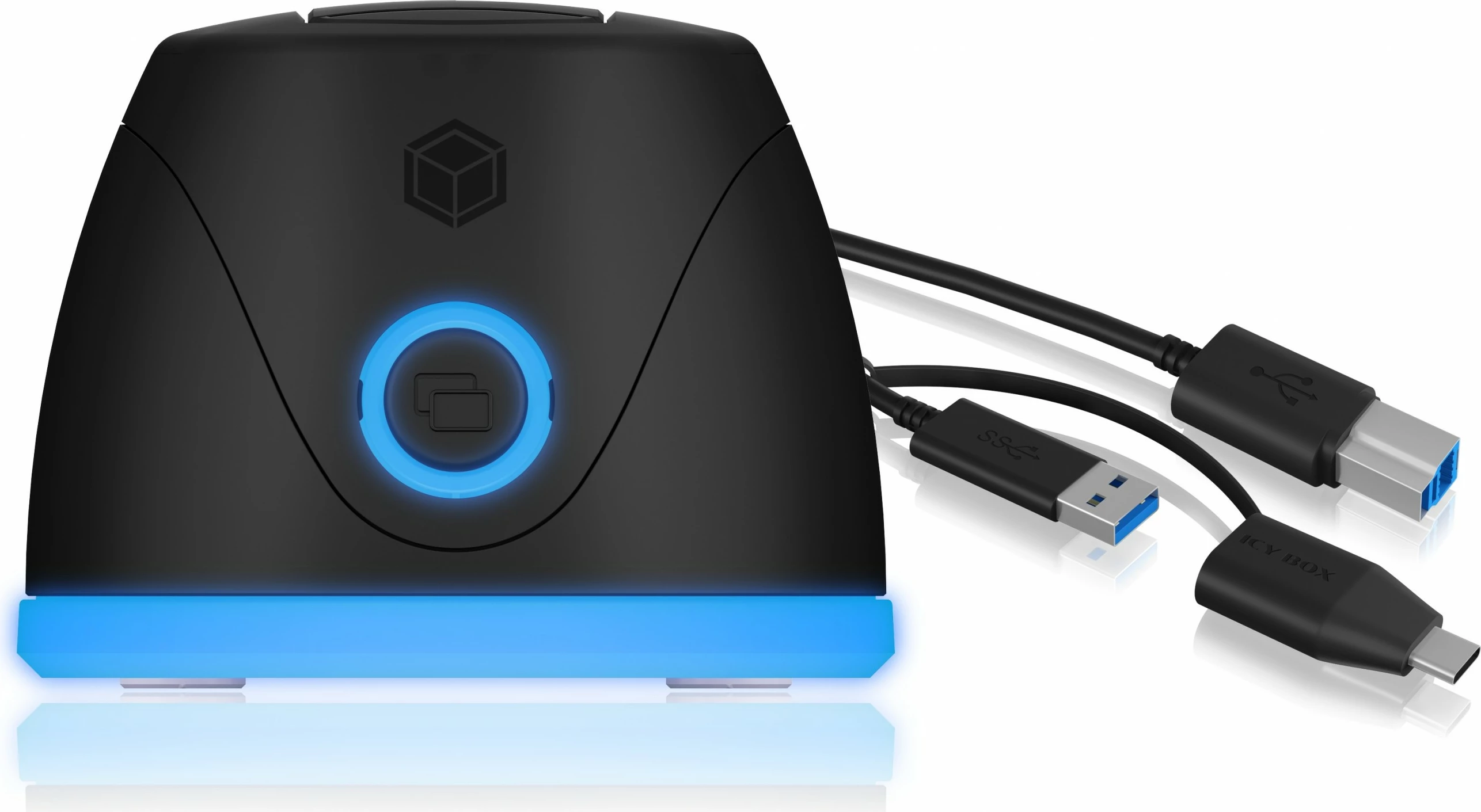 Doking postaja za HDD/SSD ICY BOX IB-1124L-C3, USB 3.2 Gen 1, črna