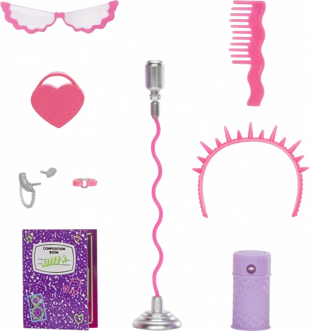 Punčka Neon Pop Stars Kitty K z dodatki, L.O.L. Surprise Tweens, rožnata/vijolična