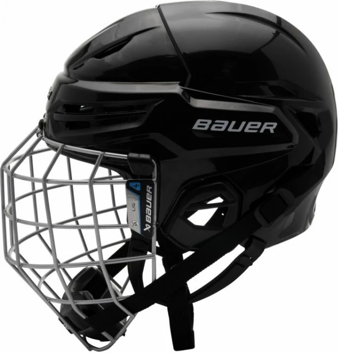 Hokejska čelada Re-Akt 55 Combo, Bauer, unisex, črna