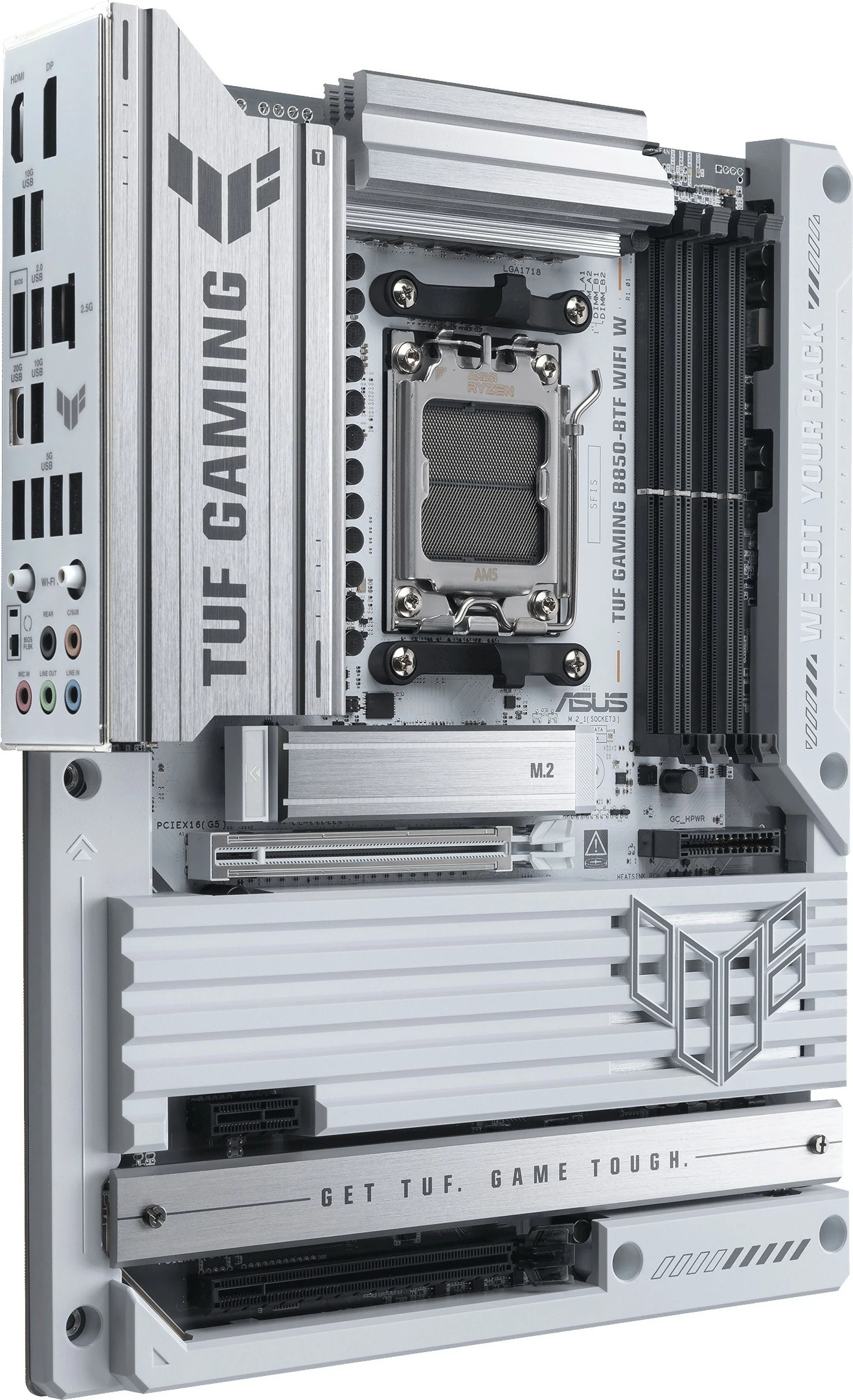 Plošča ASUS TUF GAMING B850-BTF WIFI W, ATX, Wi‑Fi, bela