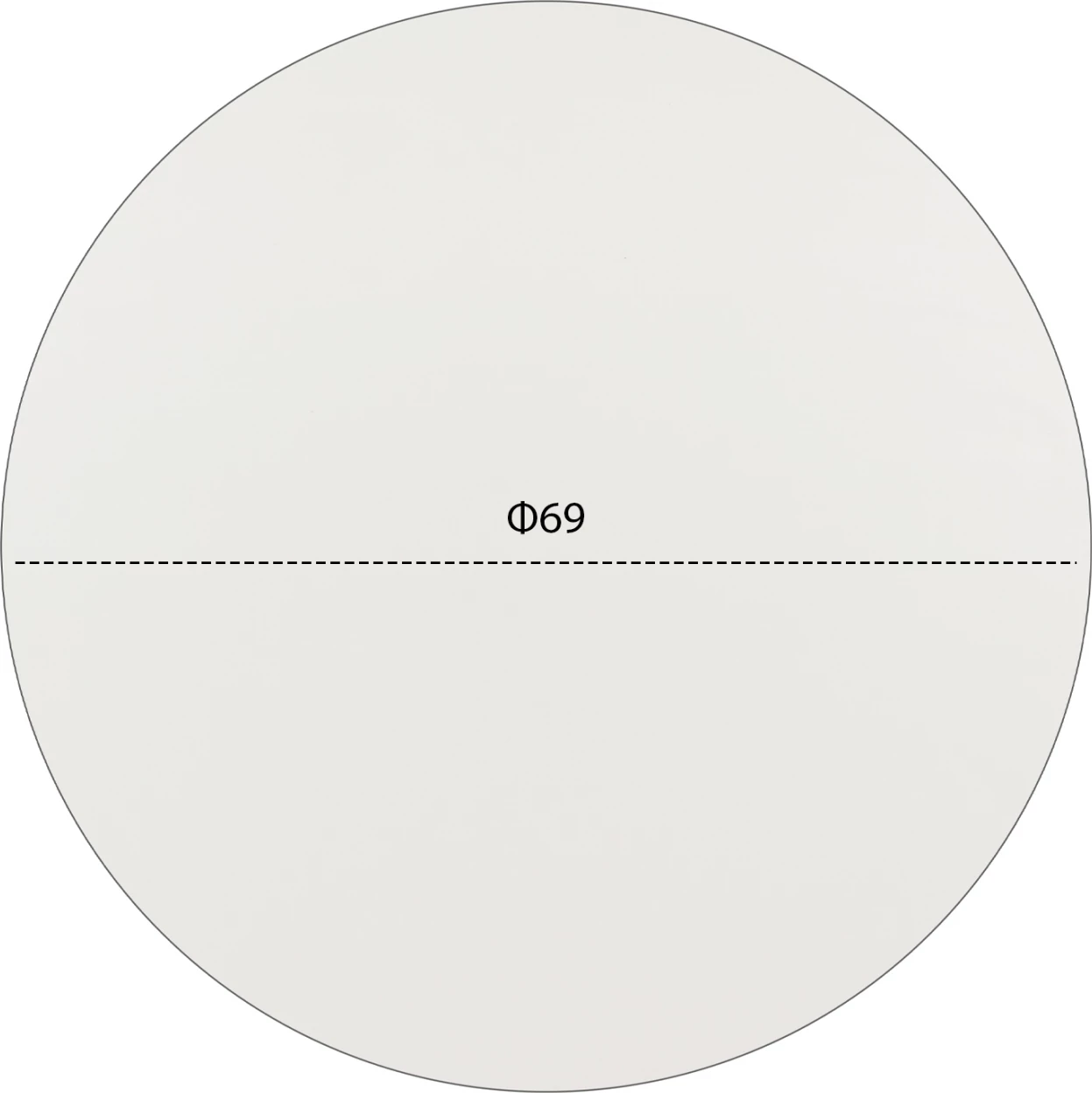 Površina mize HPL FH5842.02 bela Φ69 cm debelina 12mm