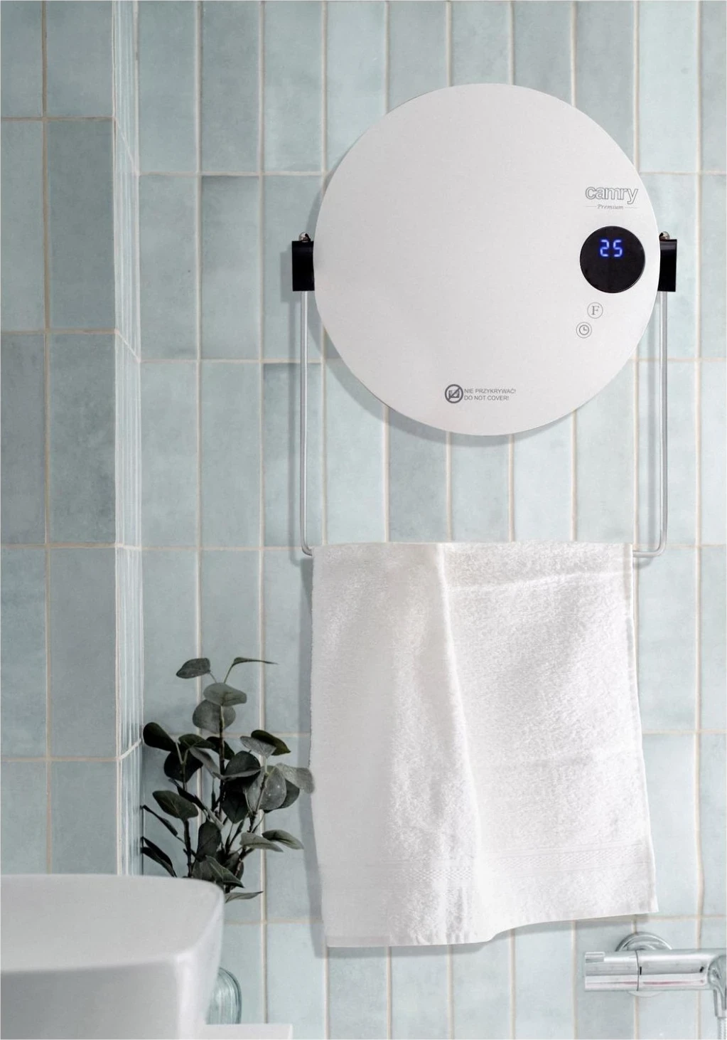 Stenski grelnik Camry CR 7747, 2000 W, bel