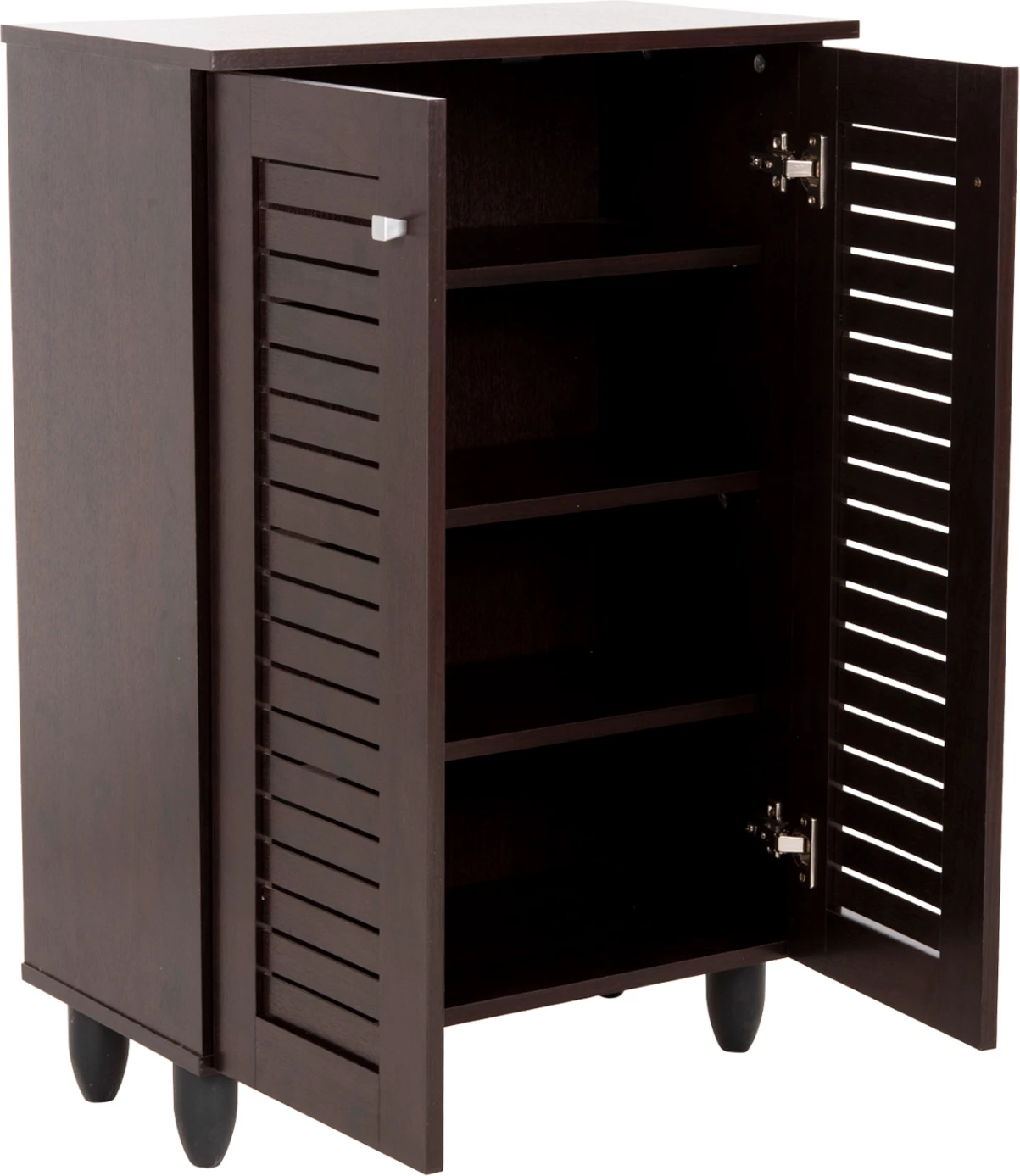 Omara za čevlje PROLLY FH9608.01 melamin v barvi wenge - 2 vrata - 4 police 60x34x88H cm