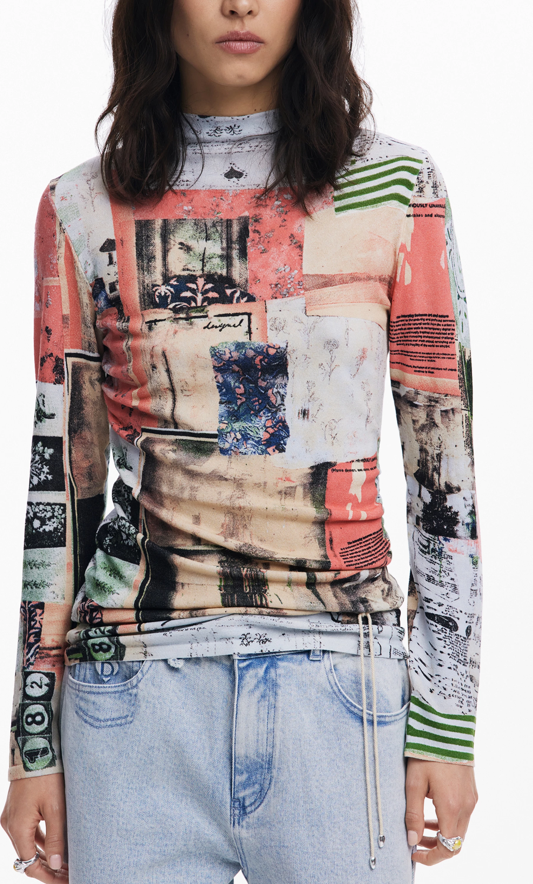 Ženska pletenina Montreal Jerseys, DESIGUAL, rožnata