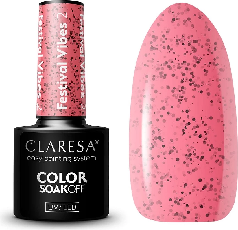 Hibridni lak za nohte Claresa Festival Vibes 2,5 g, za ženske
