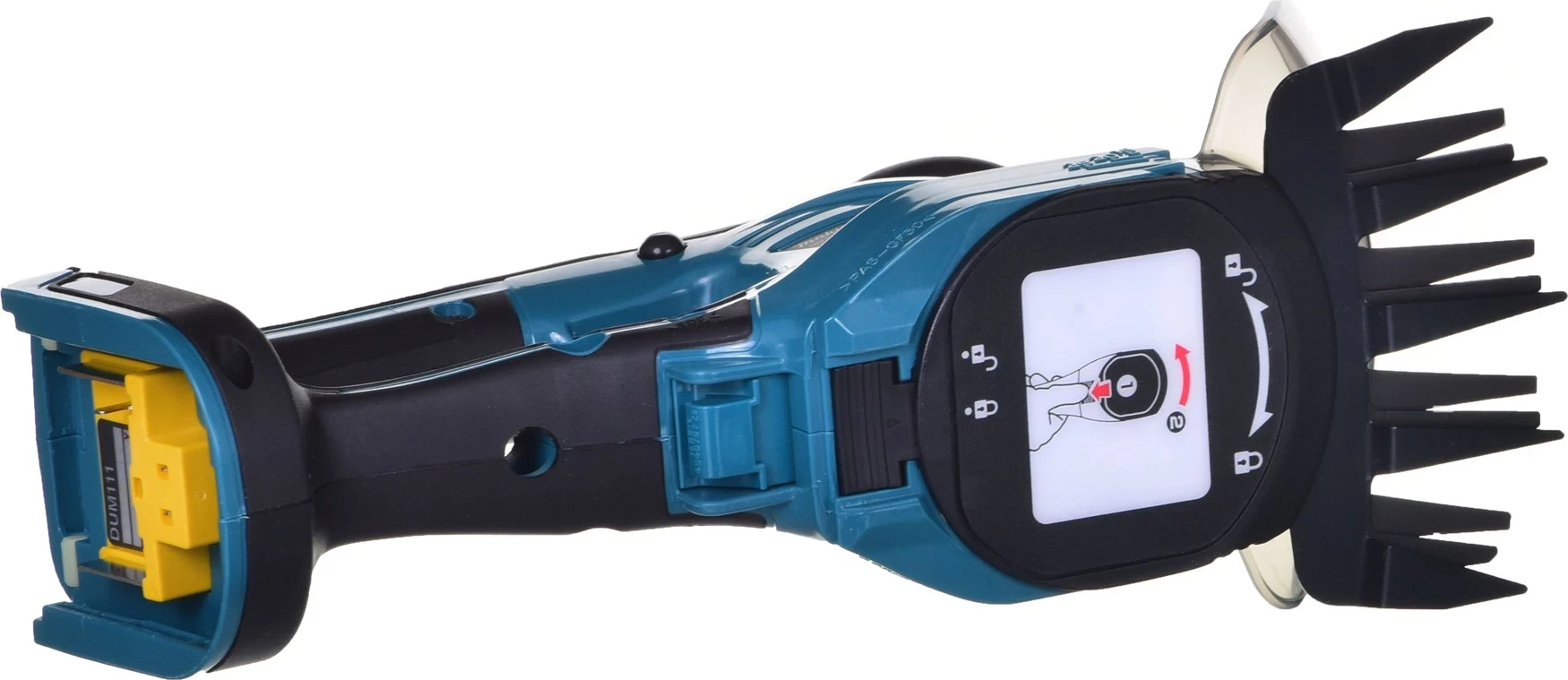 Gërshërë brez kabla za travo Makita DUM111ZX, 11 cm, črno-modra