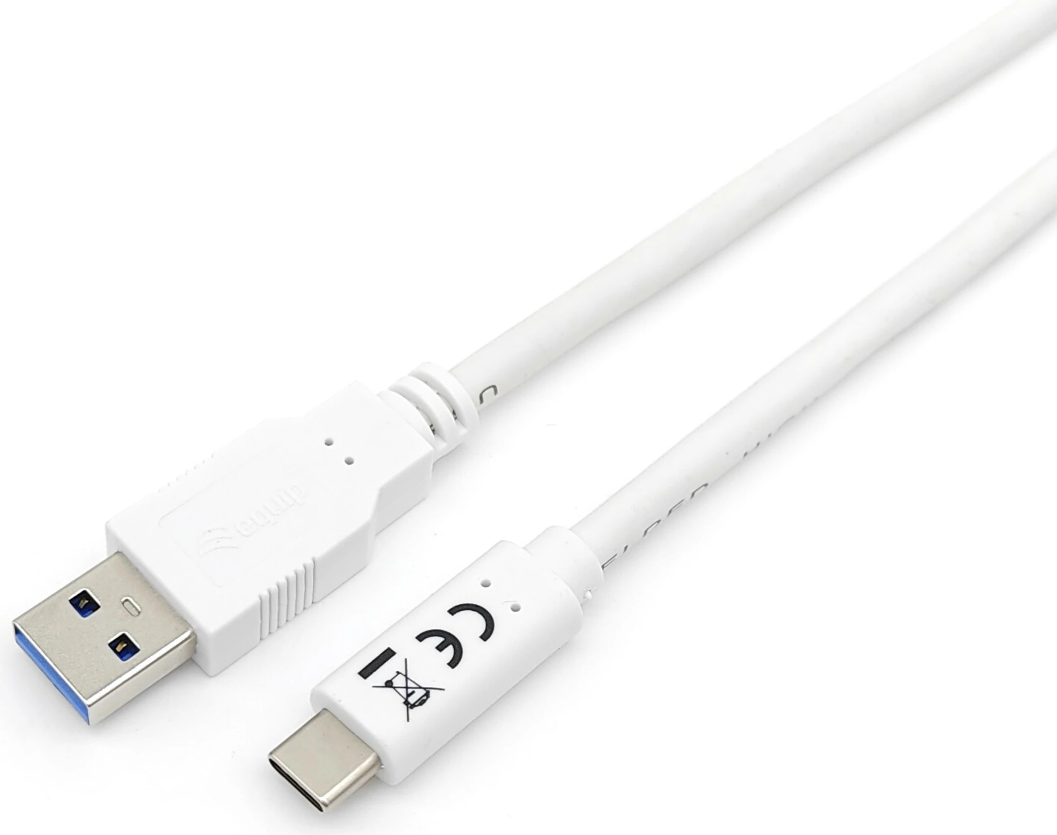 USB kabl Type-C na A, USB 3.2 Gen 1, 1 m, bel — Equip