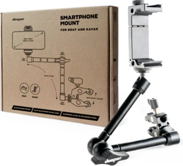 Nosilec za pametni telefon za kajak in čoln Deeper, aluminij