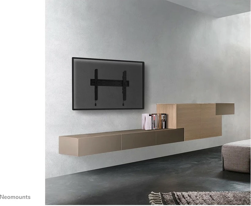 Stenski nosilec za TV Neomounts WL30S-850BL16, fiksni, jeklo, 42–86 in, črn