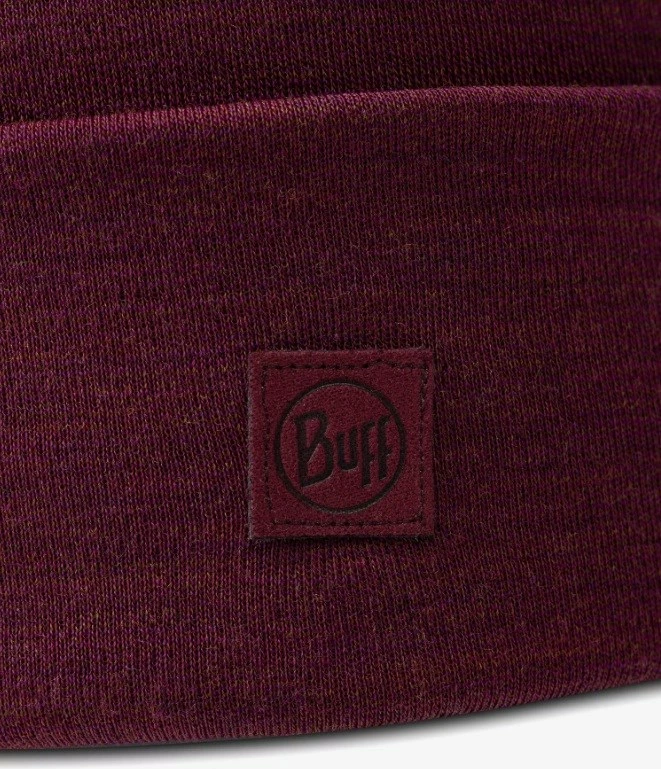 Kapa iz merino volne Buff Midweight, rdeča, za odrasle, unisex