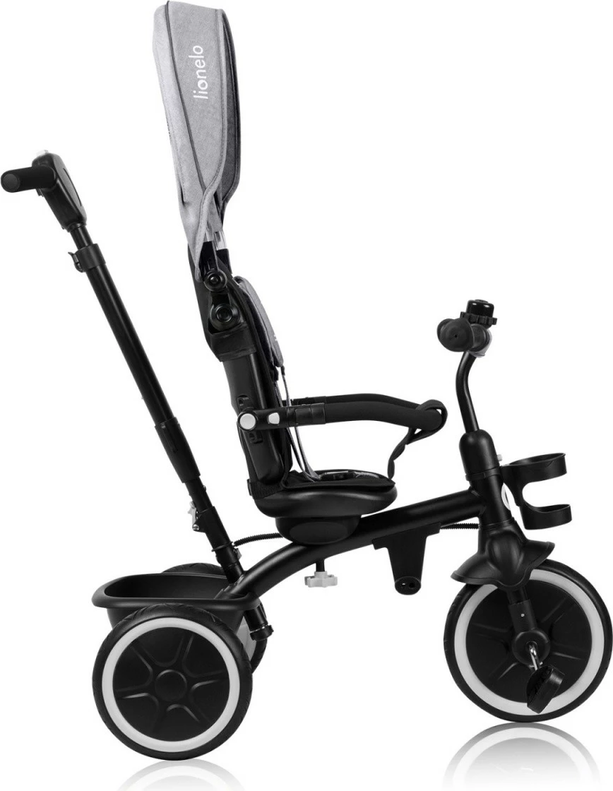 Tricikel za otroke, Lionelo Berry Grey Stone, siv