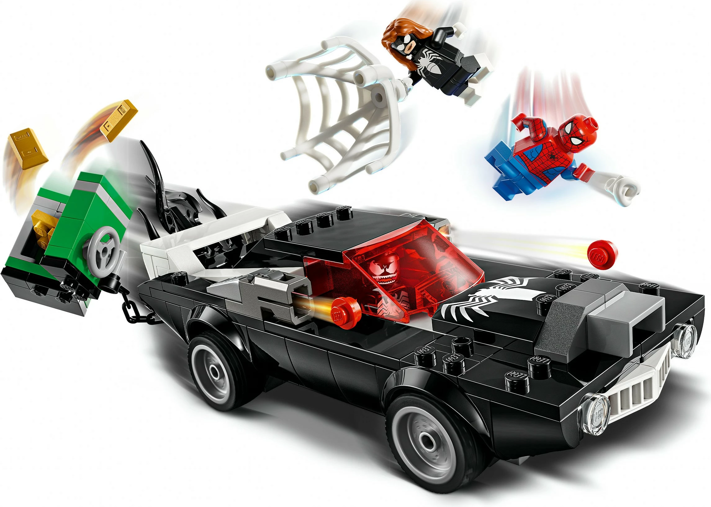 Set za sestavljanje Spider-Man proti Venom Muscle-Car, LEGO Marvel 76309, 254 kosov, večbarven
