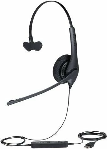 Kablirane monauralne slušalke z USB Jabra BIZ 1500 Mono, črne