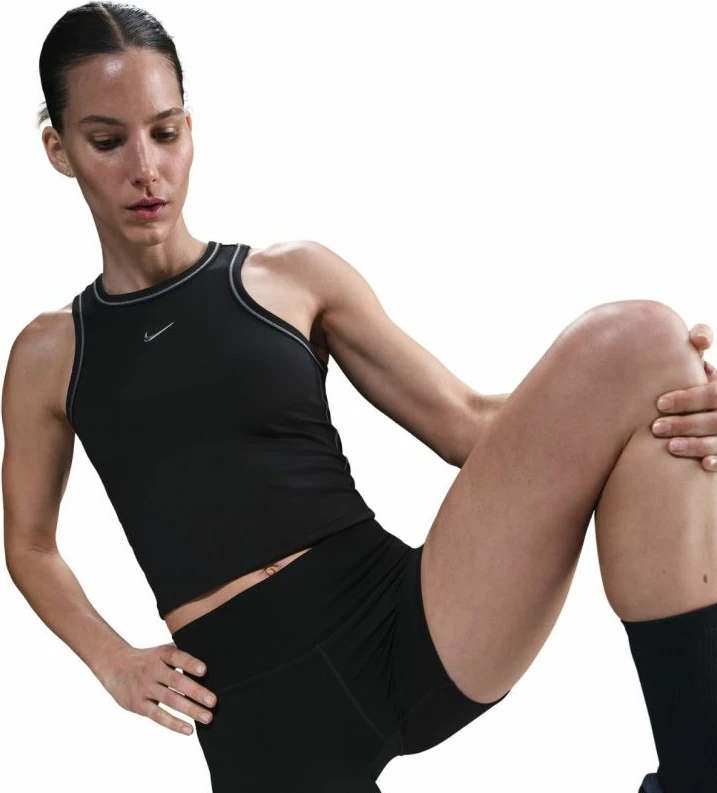 Crop majica za ženske Nike, črna