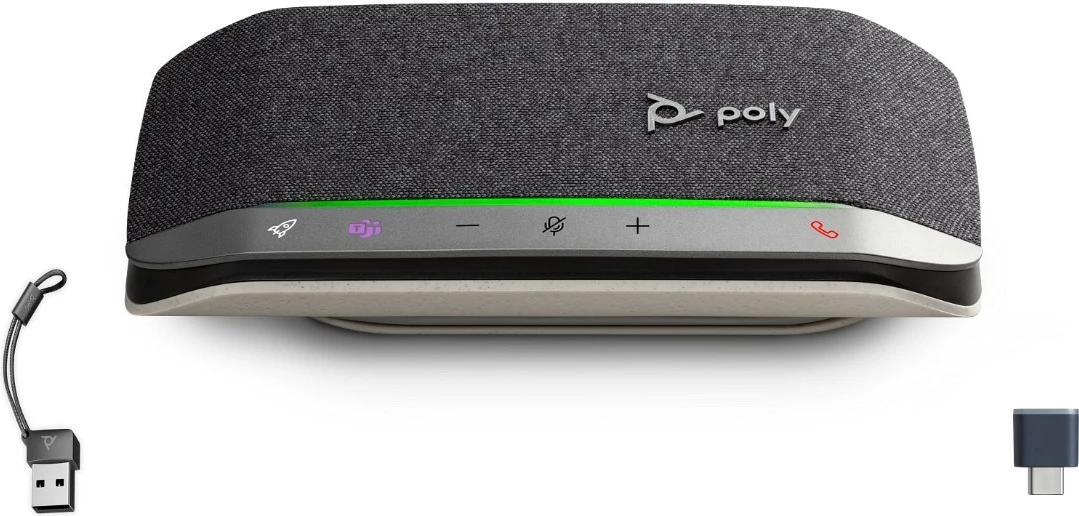Konferenčni zvočnik Poly Sync 20+M B95VLAA#AC3, USB-A/C, Bluetooth 5.1, do 20 ur pogovora, doseg 30 m, črn, komplet