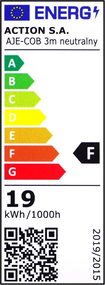 Notranja svetilka z LED COB trakom AJE-COB, 3 m