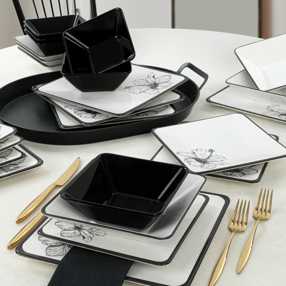 Jedilni set iz keramike, 24 kosov, Hermia Concept, TY032124FM80AD03M00MAOV101