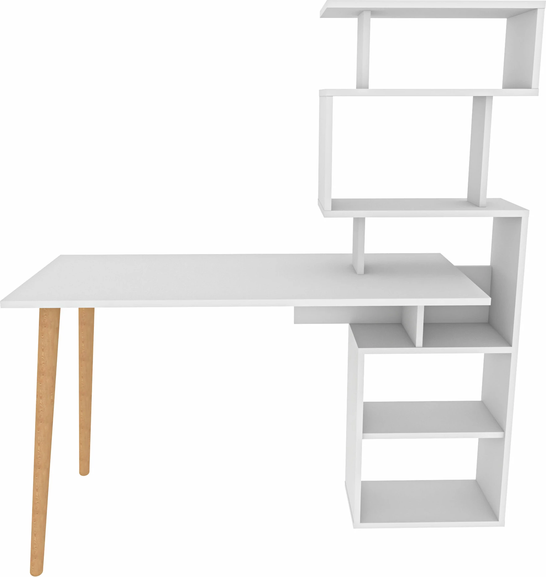 Tavlična delovna miza Hanah Home, Vina, bela