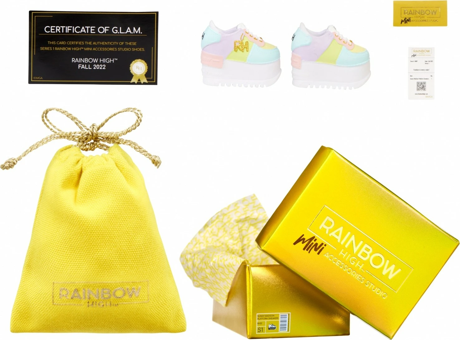 Set čevljev za punčke, Rainbow High MGA, 27 kosov, večbarvno