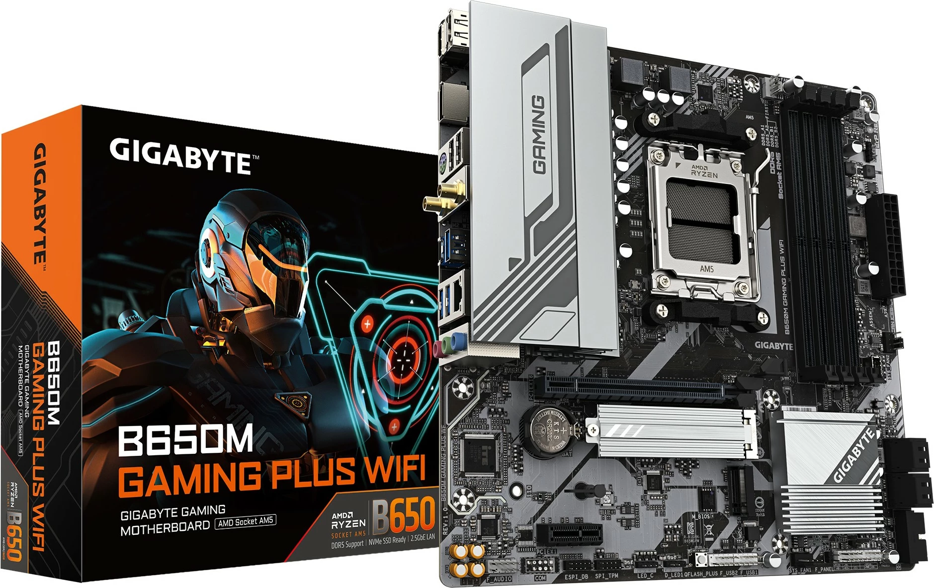 Matična plošča Gigabyte B650M Gaming Plus WF, AM5, mATX, DDR5, WiFi