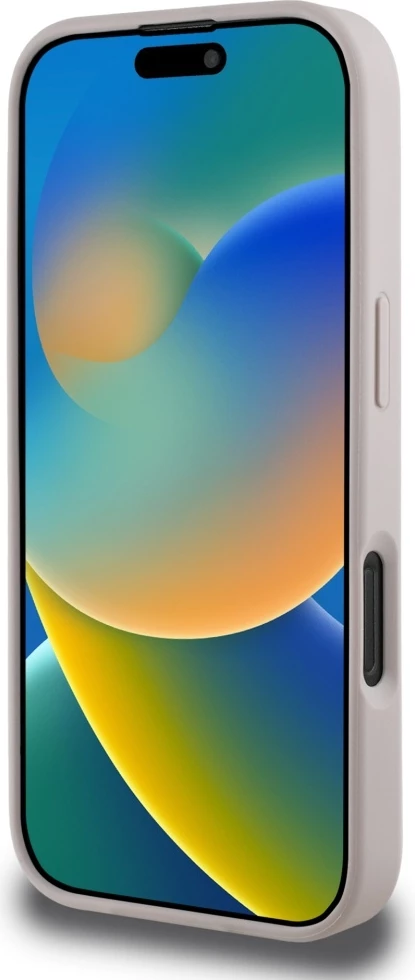 Ovitek za telefon 4G Circle Classic z logotipom Guess MagSafe za iPhone 16 Pro, roza