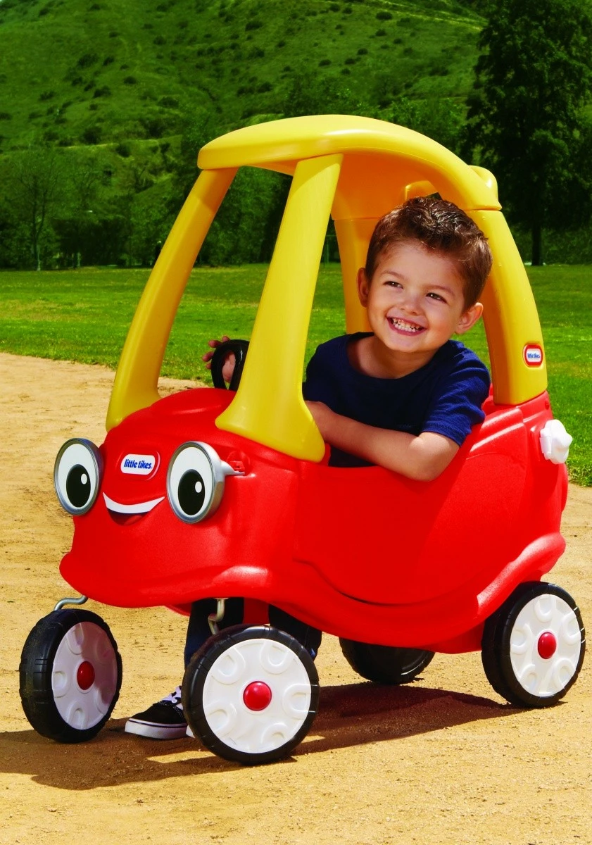 Igračeča voziček z novimi očmi, rdeče/rumen Little Tikes Cozy Coupe