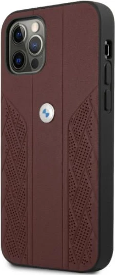 Ovitek za telefon BMW BMHCP12MRSPPR za iPhone 12/12 Pro 6,1", eko usnje, rdeč