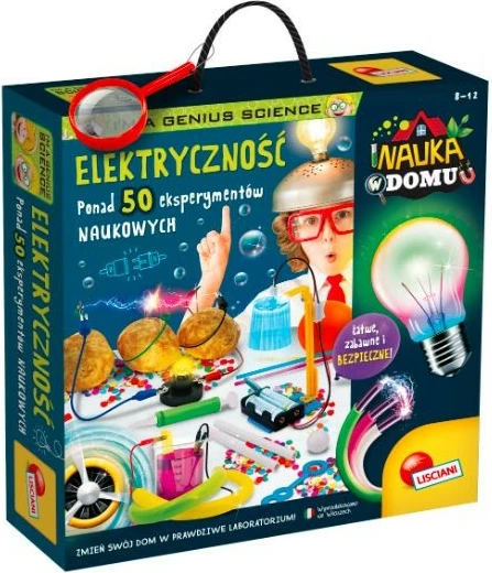Izobraževalni komplet z elektriko, več kot 50 poskusov, za otroke — Lisciani I'm A Genius