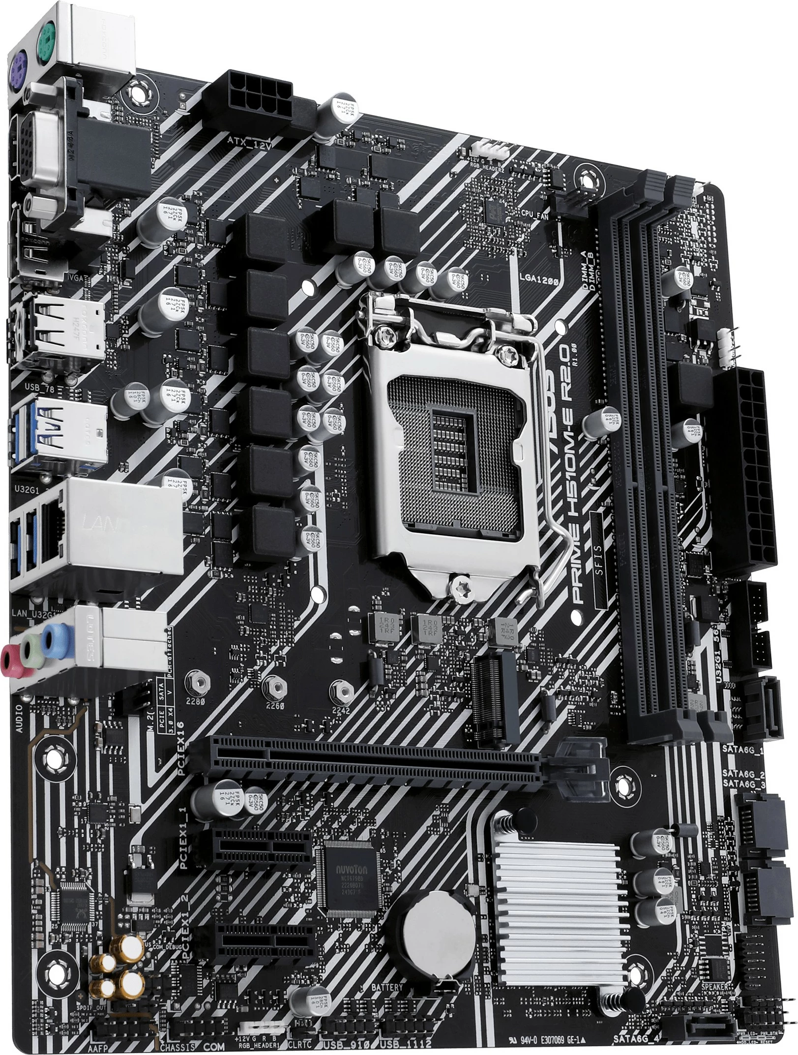 Matična plošča ASUS PRIME H510M-E R2.0, Intel, LGA 1200, DDR4-SDRAM, 64 GB