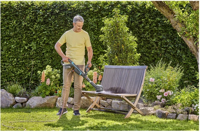 Brezžični čistilec Gardena 14840-55, zelen, siv, oranžen