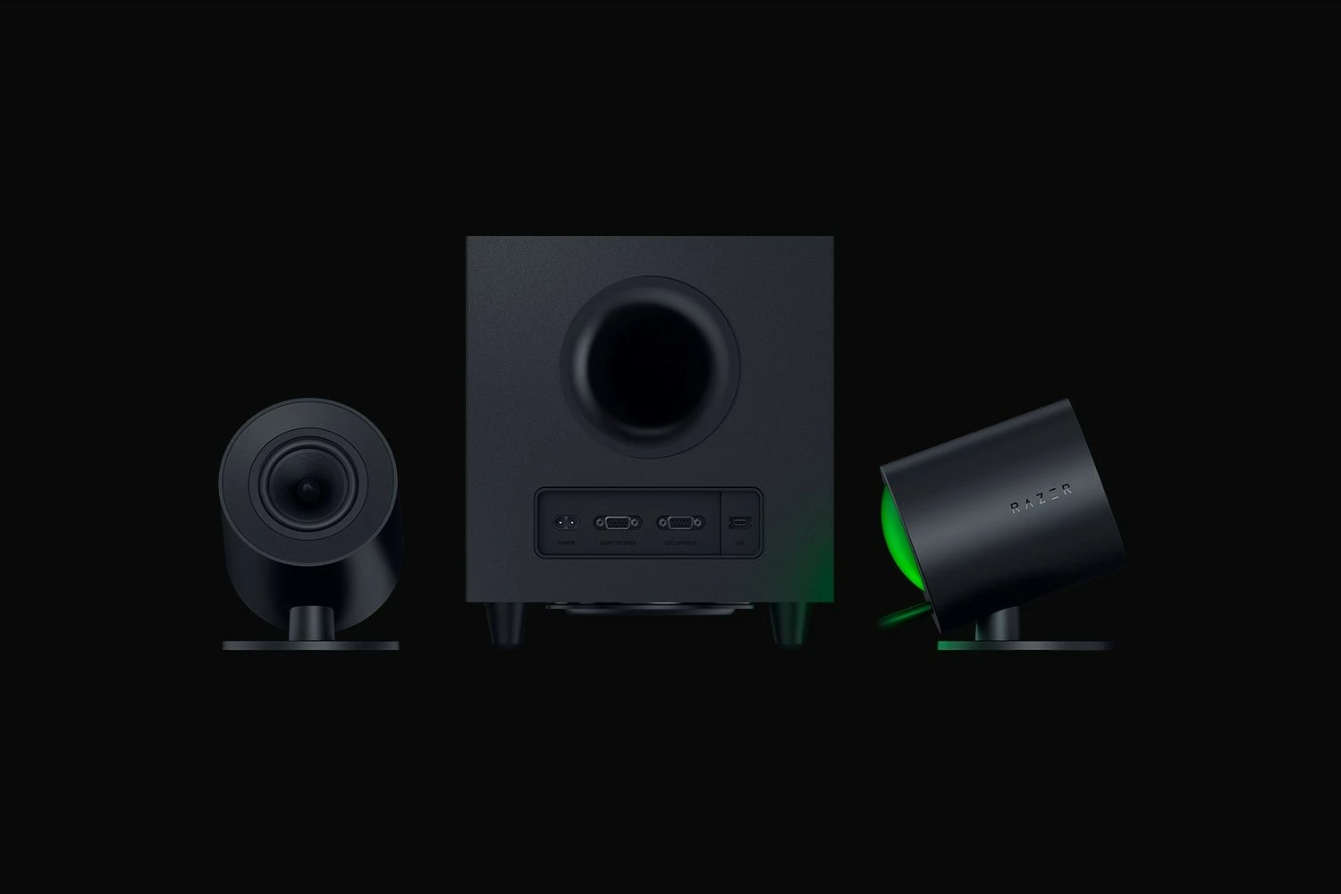 Zvočniki 2.1 Razer Nommo V2, Bluetooth 5.3, USB Type-C, črn