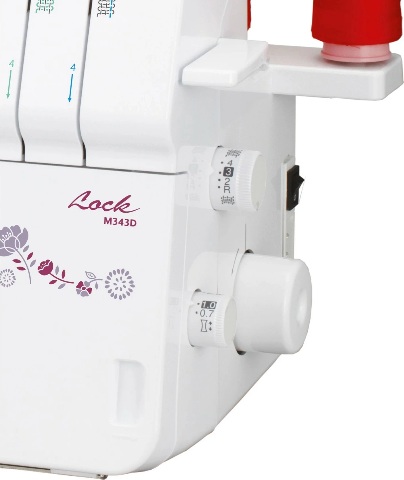 Overlock šivalni stroj Brother M343D, bel