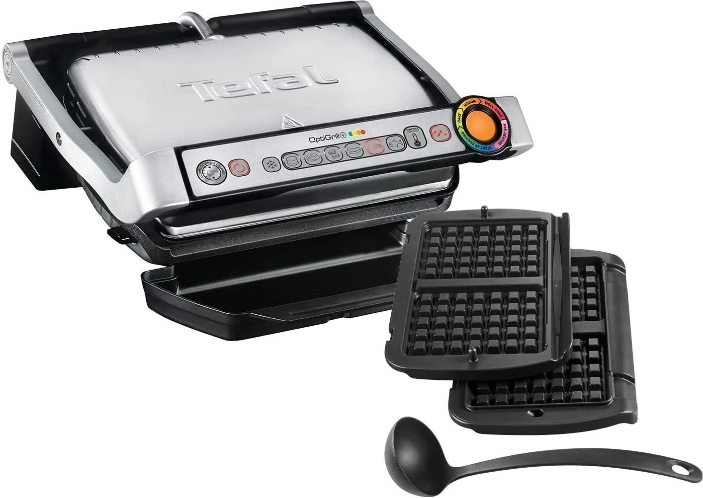 Grill za mizo Tefal OptiGrill+ GC716D12, srebrn