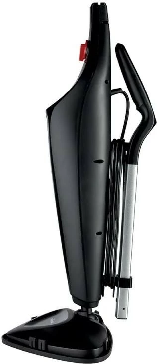 Parni mop za tla, z 2 mikrofibrskima prevlekama in dodatkom za preproge Vileda Steam Plus, črn