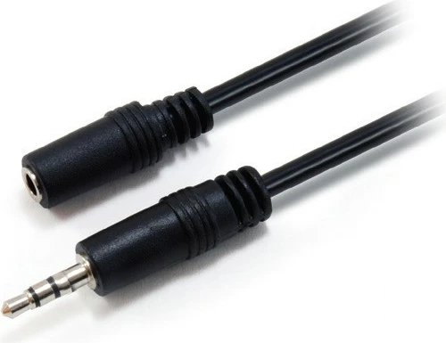 Avdio podaljšek 3,5 mm, Equip, 2,5 m, črn