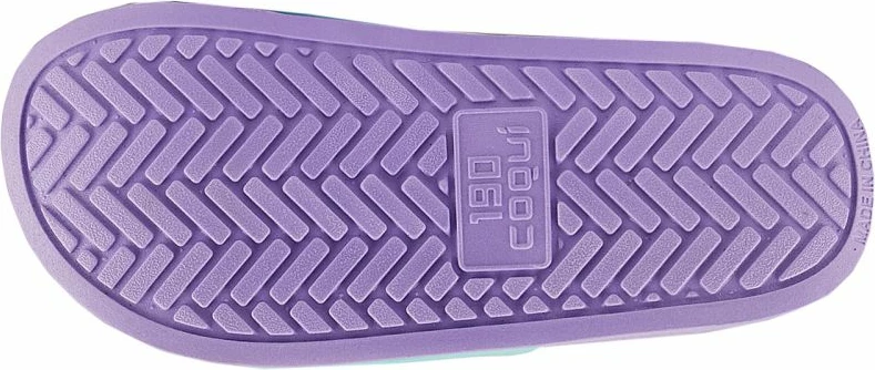 Kapa za deklice Coqui, vijolična in zelena