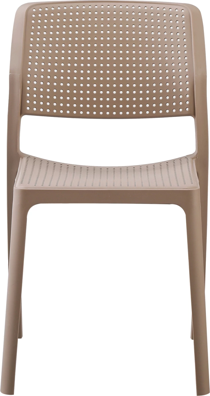 Stol za zunanjo uporabo COMFEE FH6101.04 iz polipropilena v barvi kapučina 41x57x82H cm