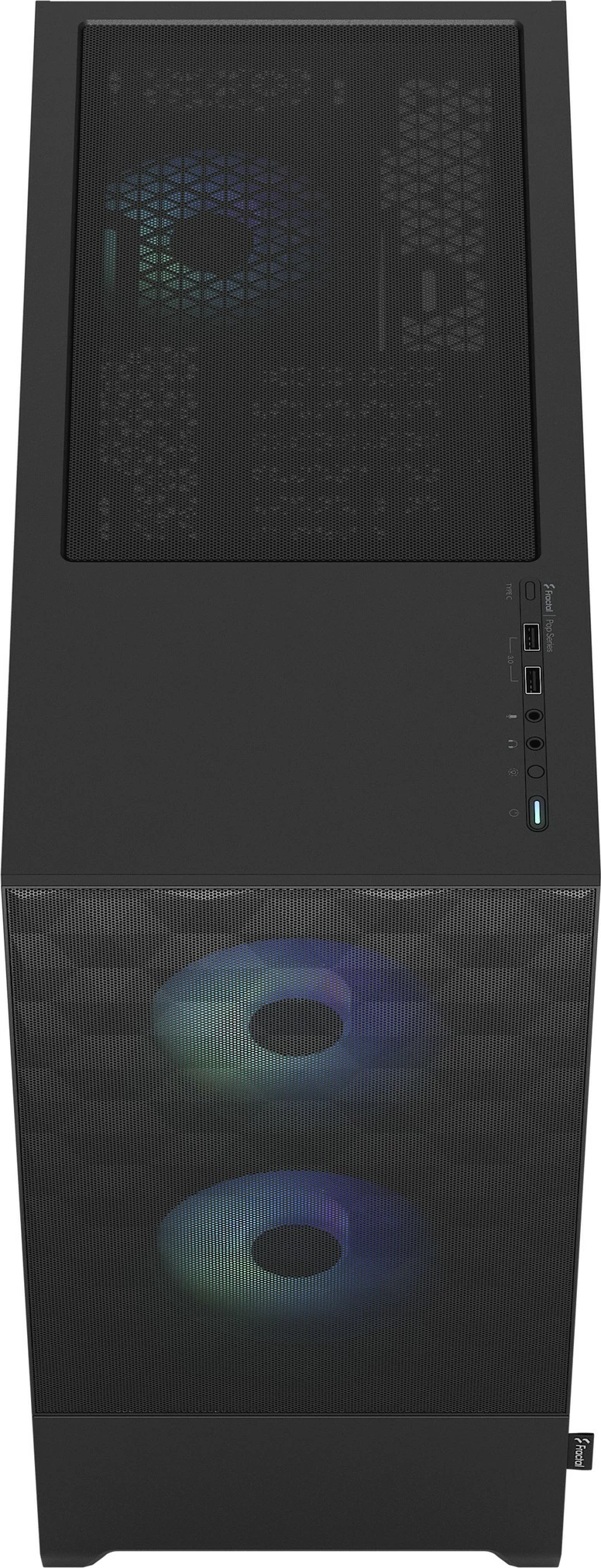 Ohišje Fractal Design Pop Air, Tower, PC, ATX, micro ATX, Mini-ITX, črno