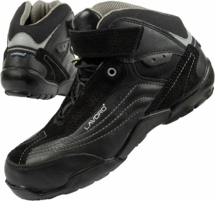 Visoke zaščitne čevlje za turizem/na prostem, črni Lavoro