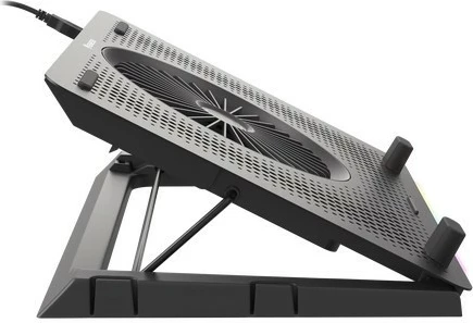 Hladilna podloga za prenosnik Natec Genesis Oxid 450 RGB, 15,6", 5 ventilatorjev, USB HUB, črna