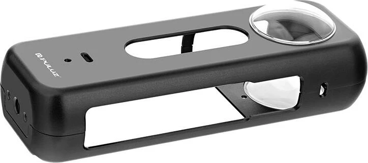 Kovinsko zaščitno ohišje s pokrovom za lečo Puluz PU990B za Insta360 X4, črno