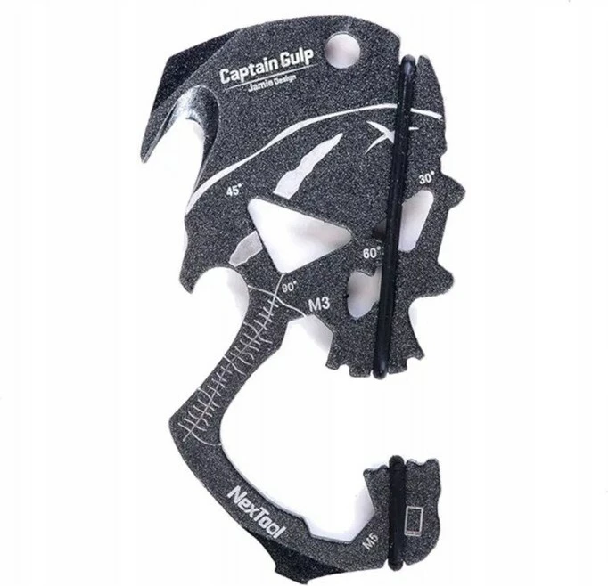 Večnamensko orodje NEXTOOL Captain Gulp NE0093, 10-v-1, črno