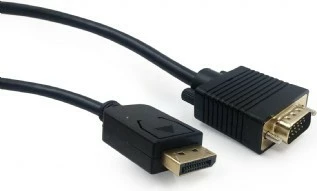 Kabel DisplayPort na VGA, Gembird CCP-DPM-VGAM-6, 1,8 m, črn