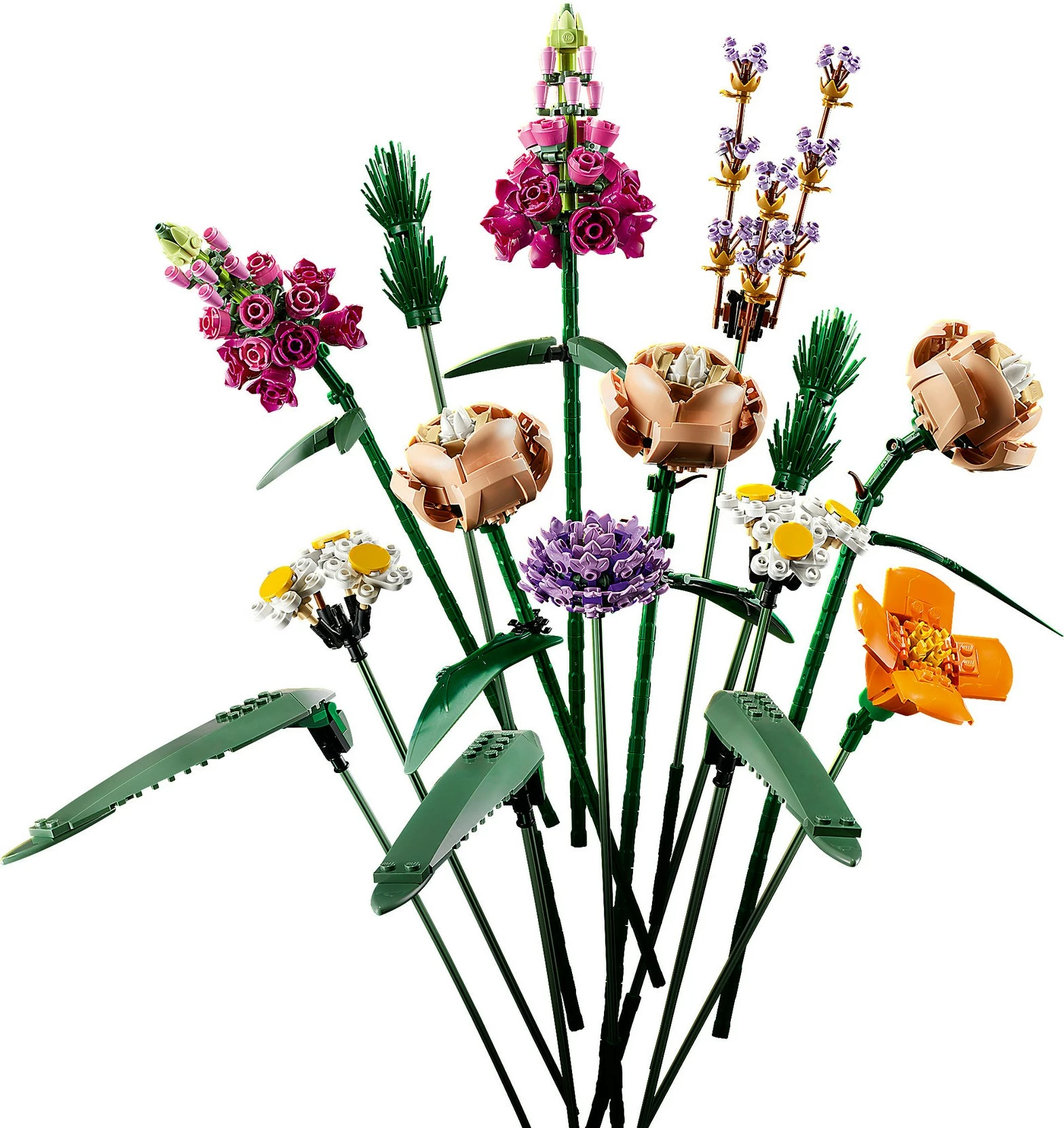 Buketa cvetov, LEGO ICONS Flower Bouquet, 756 kosov, večbarvno
