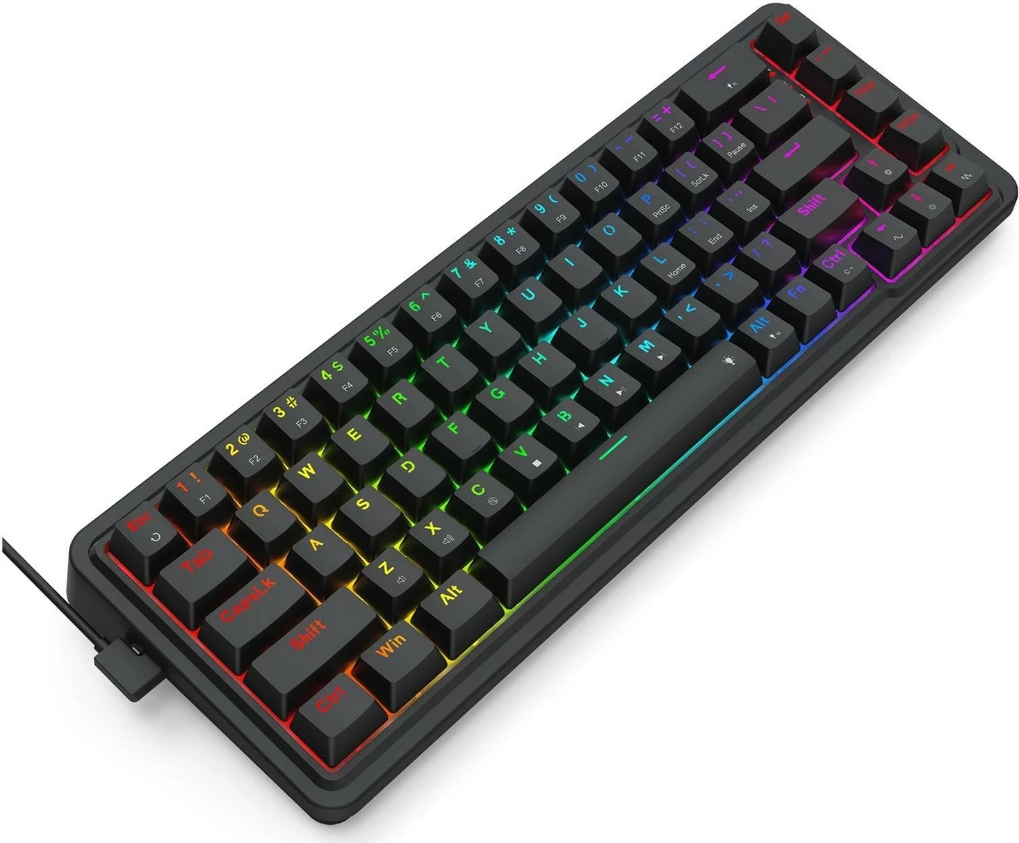 Mehanična tipkovnica Redragon K709-RGB NOVA, RGB, črna