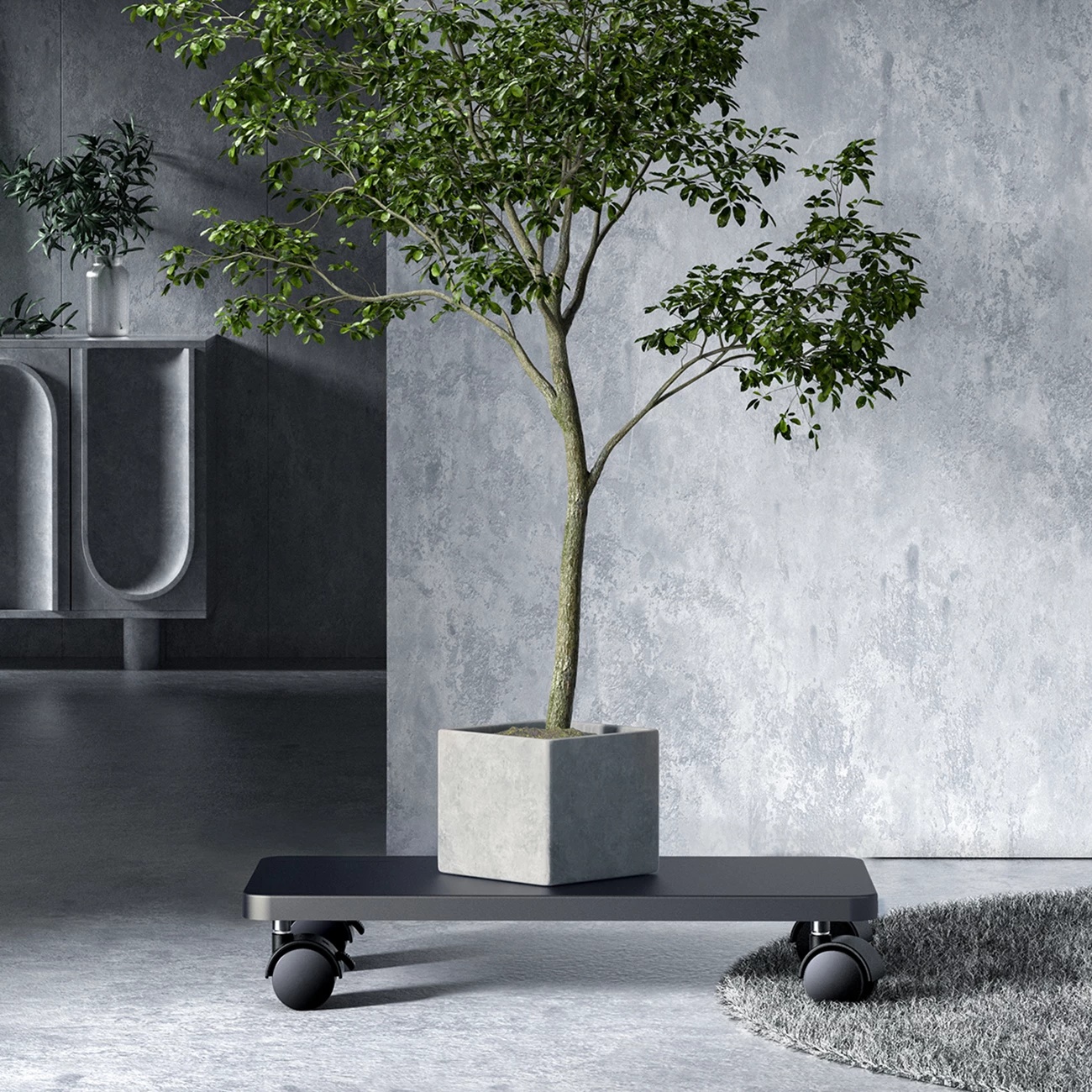 Računalniško ohišje z kolesi Orico CPB6, črno