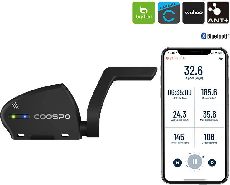 Senzor hitrosti in kadence Coospo BK805 za kolo, Bluetooth in ANT+