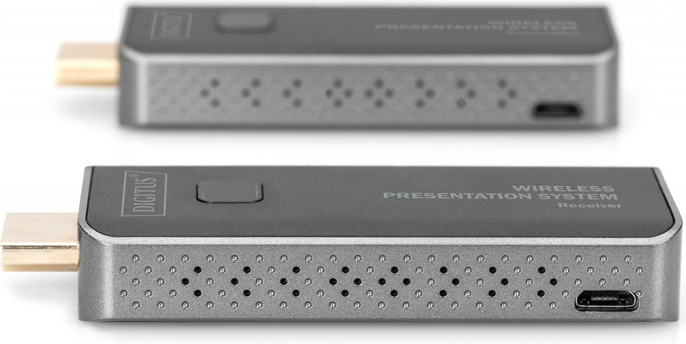 Brezžični HDMI komplet Digitus DS-55319, prenos do 50 m, Full HD, siv/srebrn